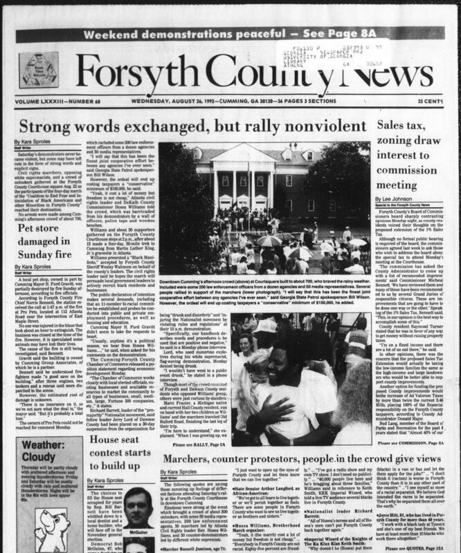 The Forsyth County news, 1992 August 26