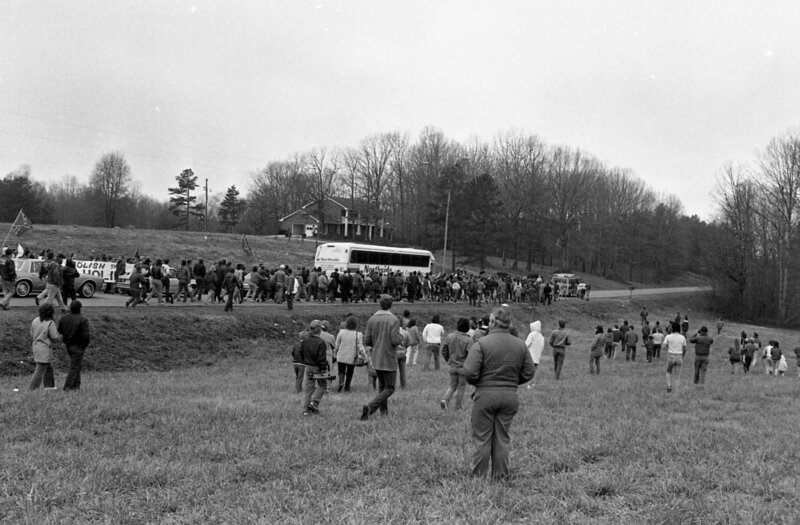 Forsyth County freedom marchers, Georgia, January 17, 1987.