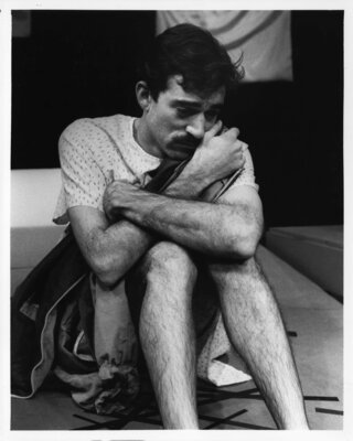 Jon Goldman as Warren in Rebecca Ranson's play "Warren," 7 Stages Theatre, Atlanta, Georgia, August 23 - September 1, 1984.