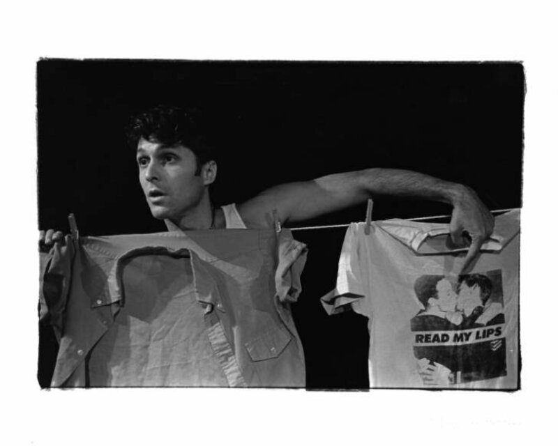 Scene from Tim Miller's "Shirts and Skin," 7 stages Theatre, Atlanta, Georgia, September 25 - 27, 1998.