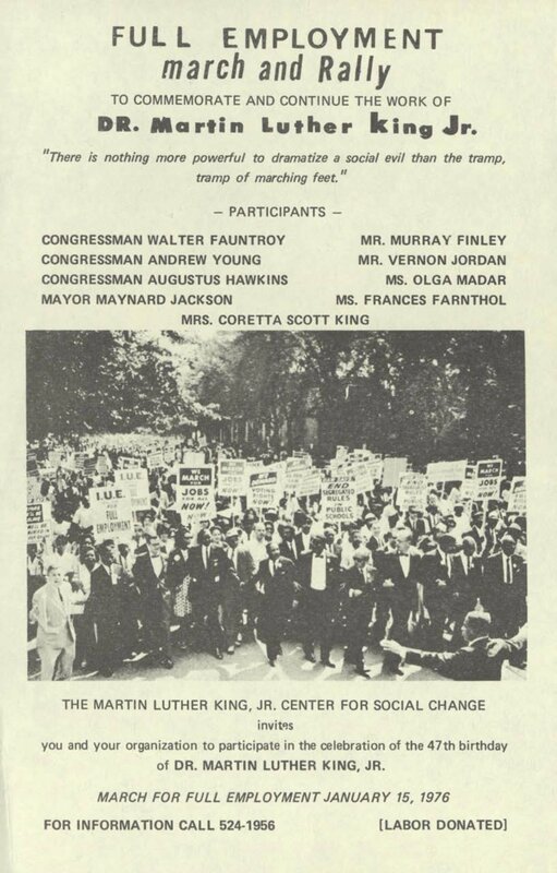 Martin Luther King Jr. Center for Social Change, correspondence and printed materials, 1976 [page 38]