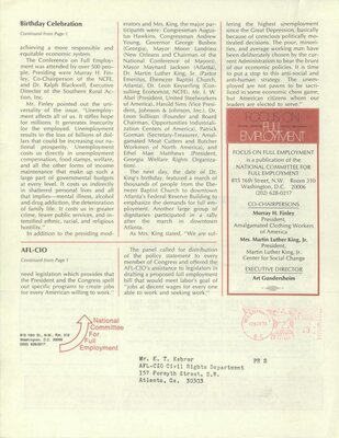 Martin Luther King Jr. Center for Social Change, correspondence and printed materials, 1976 [page 46]